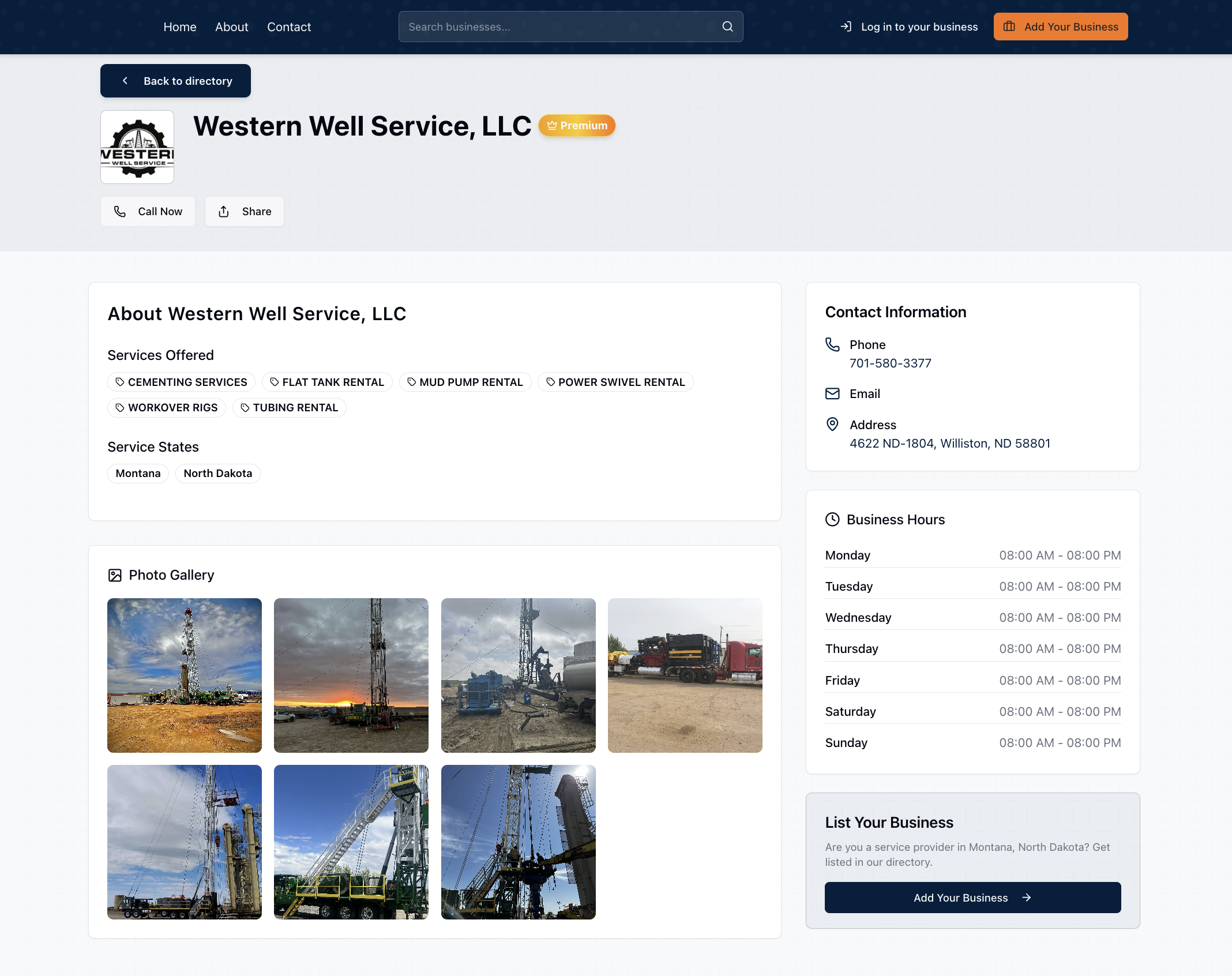 Premium business profile