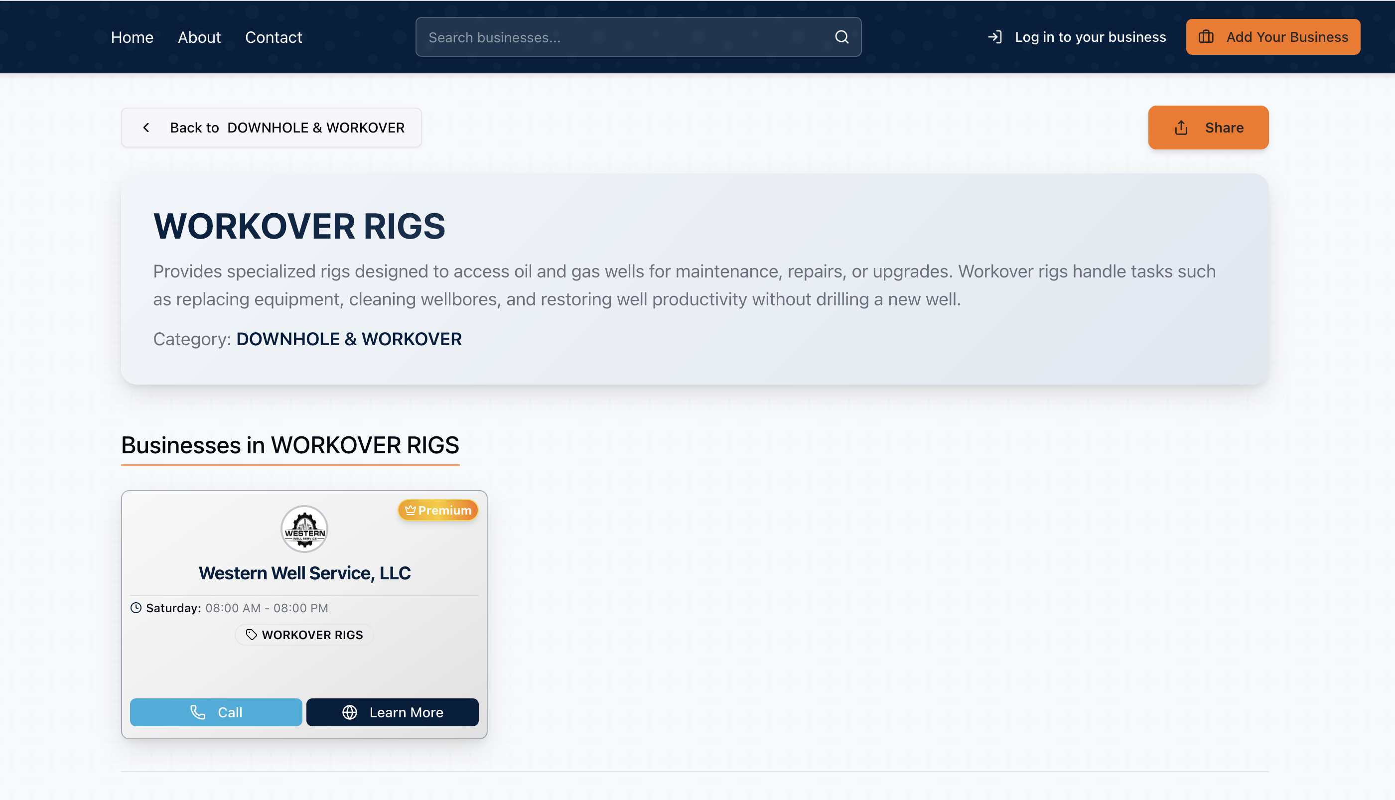 Premium listing in category view
